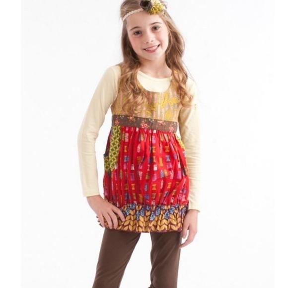 Matilda Jane Jester Red Shasta Bubble Top Size 4 - Picture 4 of 14